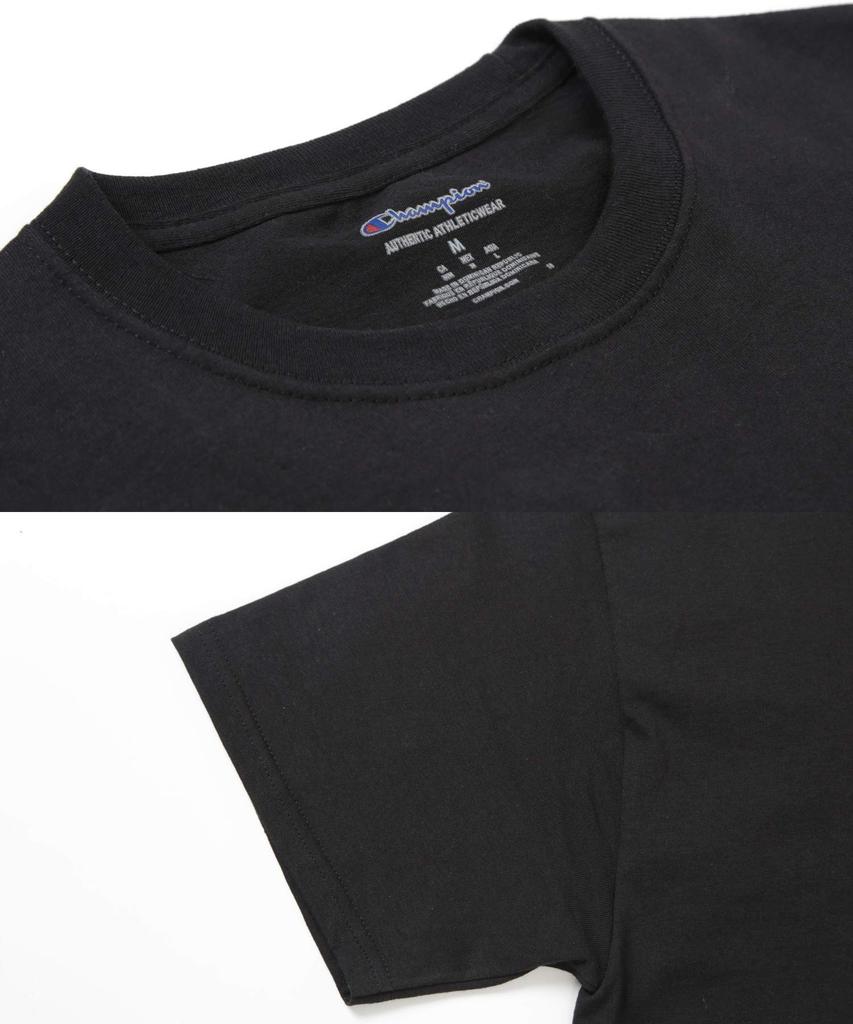 Champion Authentic Basic Short Solid Navy T-Shirt, Men's, Sleeve, Cotton, Color, XXL,