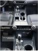 Teana Steering Wheel and Console Peach Wood & Carbon Fiber Interior Stickers