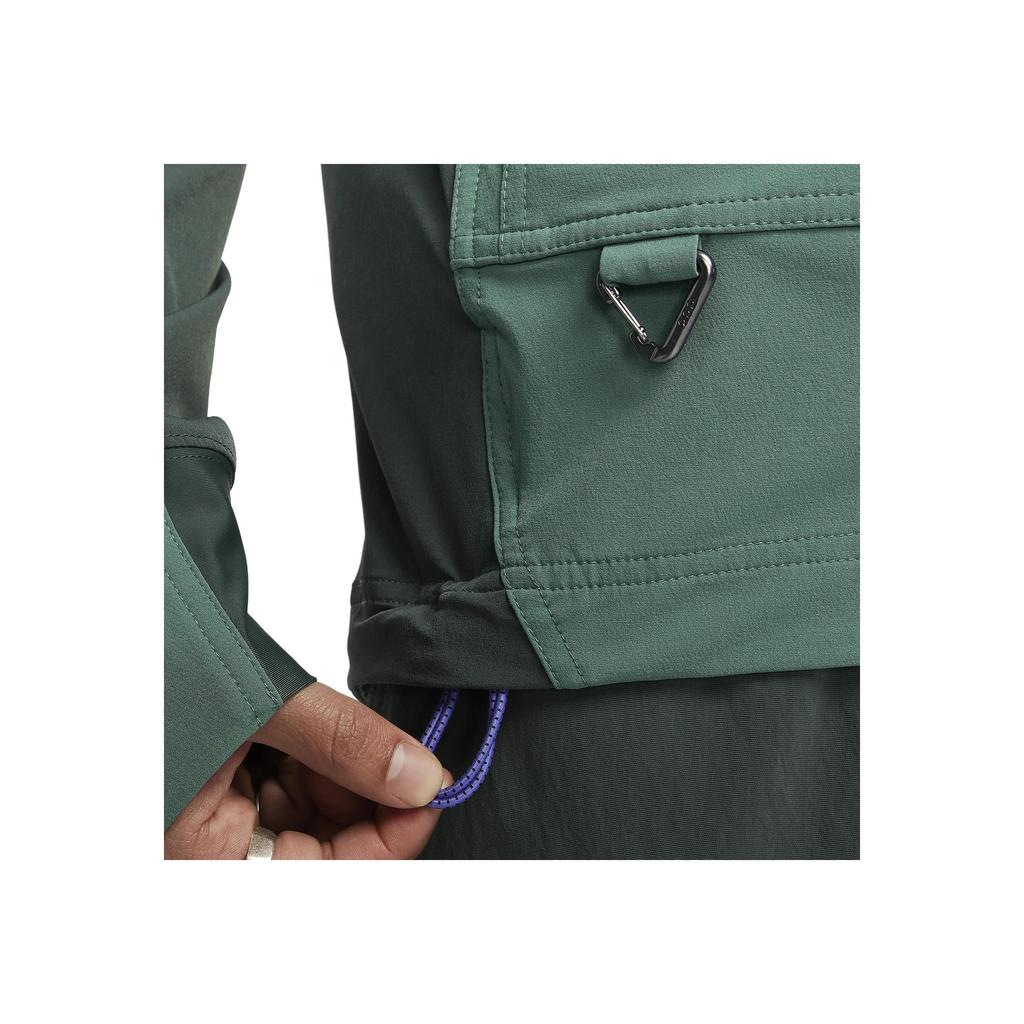 Nike Giacca ACG Sun Farer Tinta Unita Collo Alto con Zip e Cappuccio Uomo Giacche Verde Vintage DH3104-361
