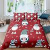 Merry Christmas Bedding Set King Queen Full Twin Size Kids Cartoon Duvet Cover Snow Comforter Cover 2/3pcs Polyester Quilt Cover