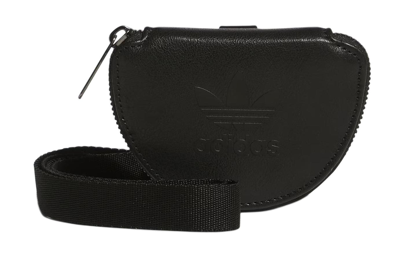 Adidas Originals Polyurethane Coin Purse Small Unisex Black JJ2069 Small