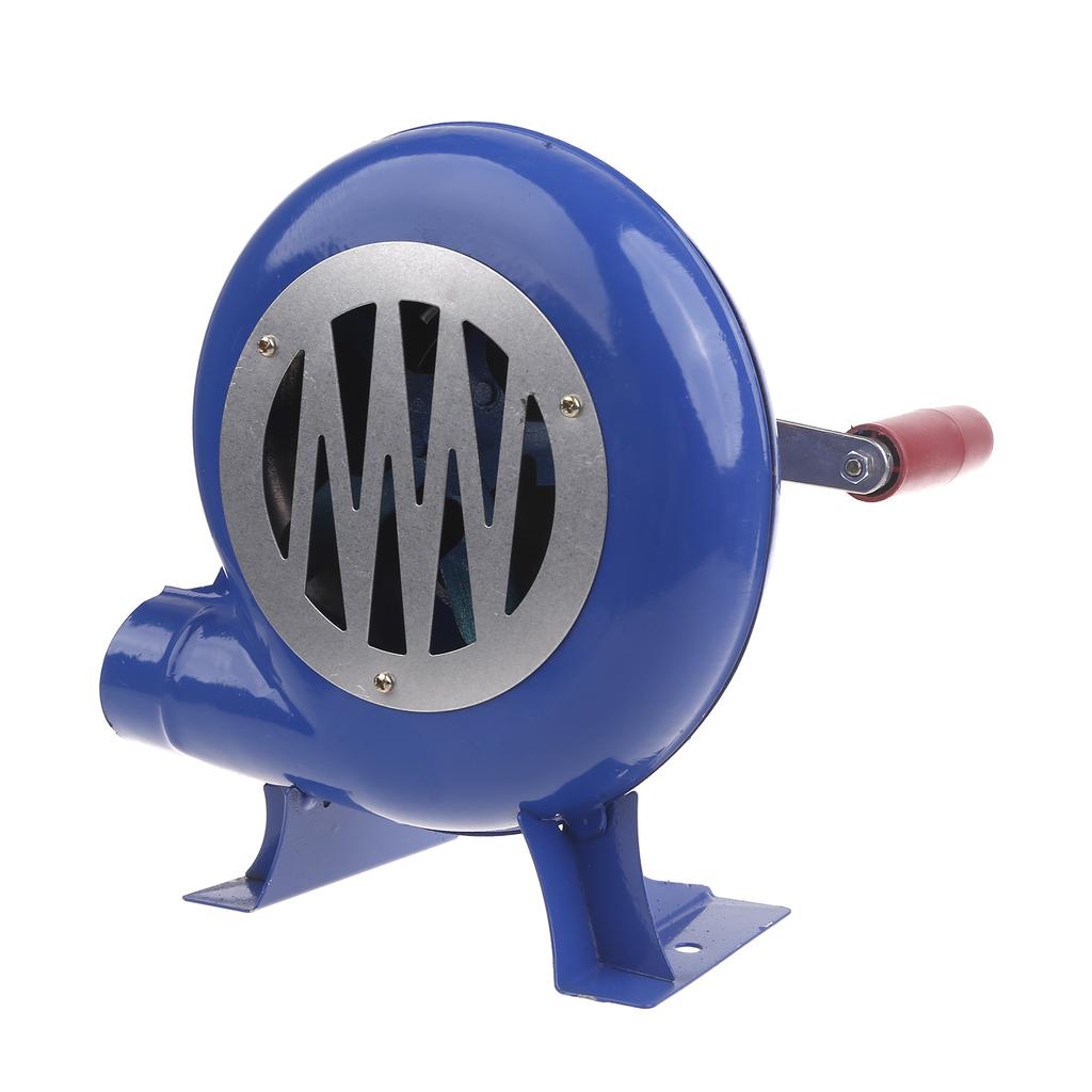 Barbecue Fan, BBQ Blower 150/120/80W Mini Blacksmith Forges Blower with Duct Iron Gear Portable Manual Blower for Camp