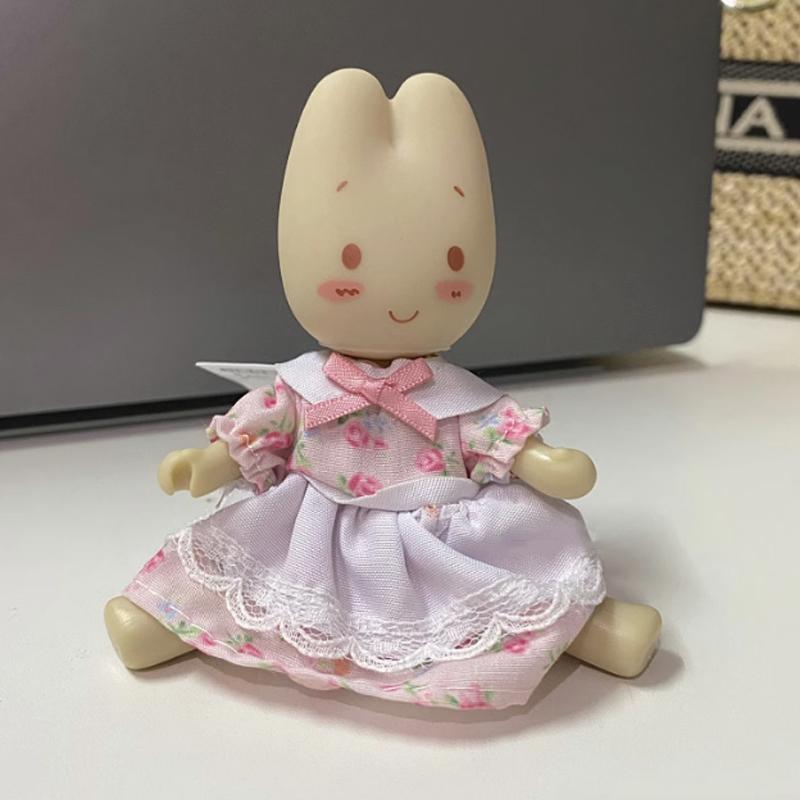 

Sanrio Marroncream Jasmine Rabbit Cute Action Figures Movable Toys Hands Feet Doll Pendants Toy Collect Decoration Gifts for and Poseable Articulated