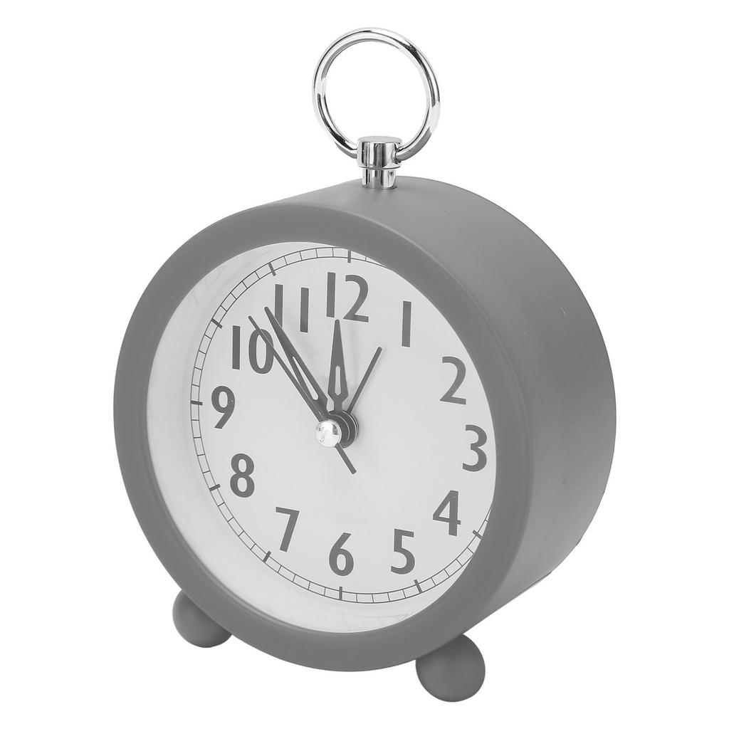 Circular Alarm Clock Battery Powered Electronic Alarm Clock Simple Plastic Button Alarm Clock for