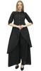 Phagun Asymmetrical Kurta Kurti Solid Beige Indian Clothing With Palazzo