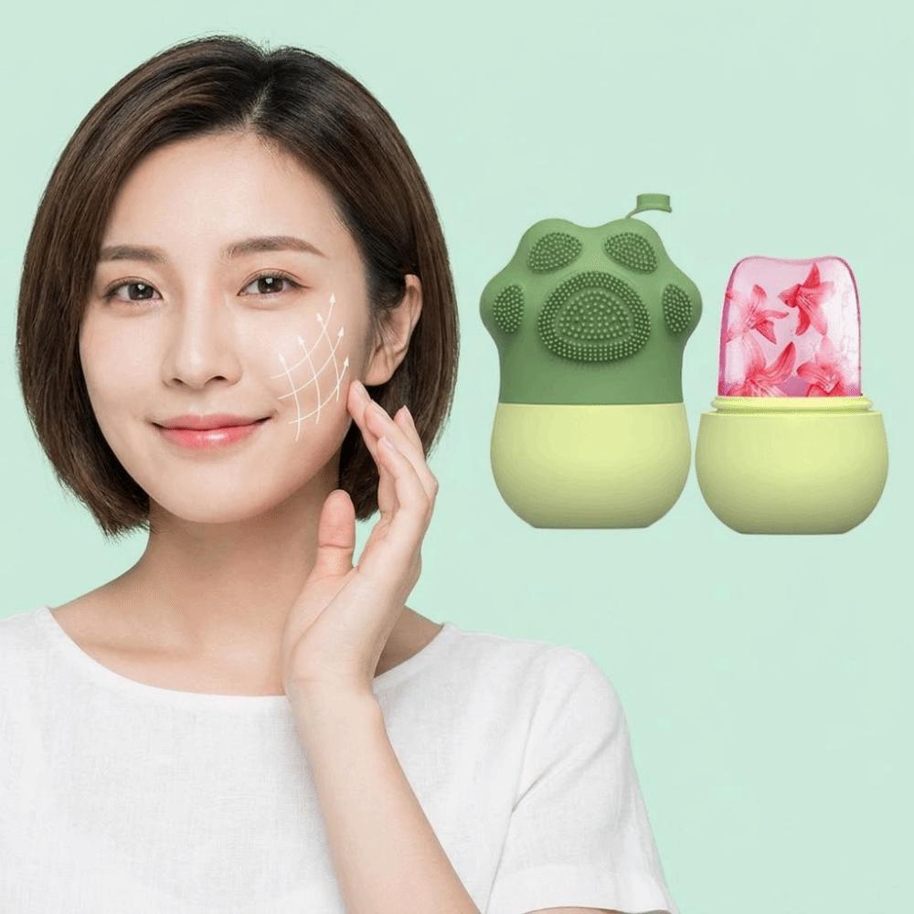 Anti-Aging Facial Cube Roller Silicone Material Contouring Treatment Tool  Skin Care