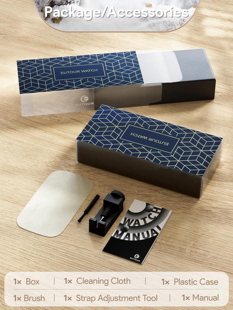 EUTOUR Magnetic Watch with Camouflage and Casual Quartz Magnetic Ball 3 ATM Water 36mm and Silver Resin Strap Women's Dial, Stylish, Elegant, Simple,