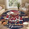 Custom Name Personalized Arsenal F.C Print Round Rug, Versatile Home Decor Carpet, for Playroom, Apartment, Balcony, Entryway, Hallway Gift