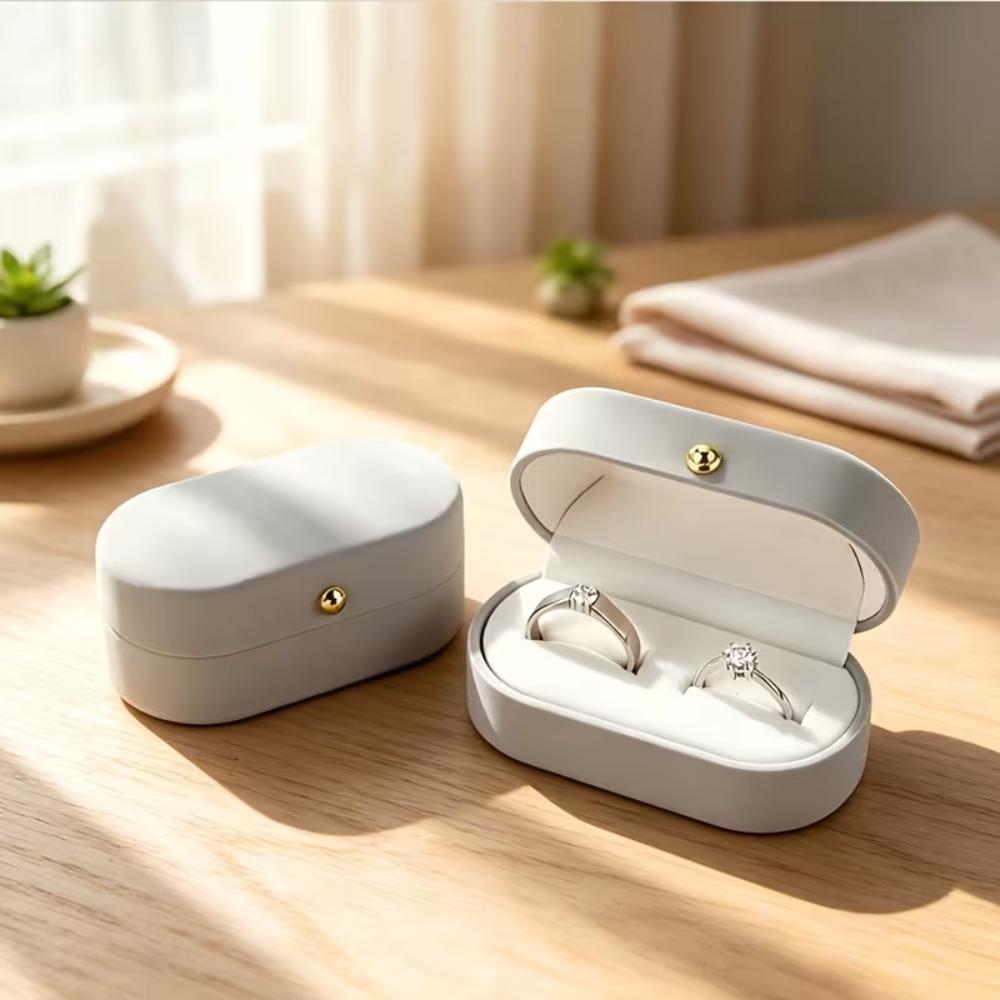 Mini Velvet Ring Box Soft Scratch Resistant Portable Jewelry Organizer Storage Containers for Women Wedding Gift Organizer Box
