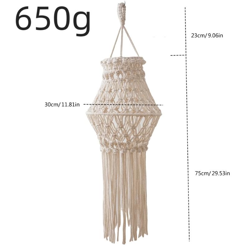 Handgefertigter gewebter Lampenschirm Lampenschirm Lichtabdeckung Homestay Dekorationen für Zimmer Schlafzimmer Wandteppiche Lampenschirm