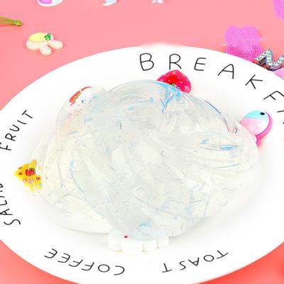 עשה זאת בעצמך קצף פלאפי חימר שקוף קריסטל סליים בניחוח הפגת מתחים צעצוע לחיצה