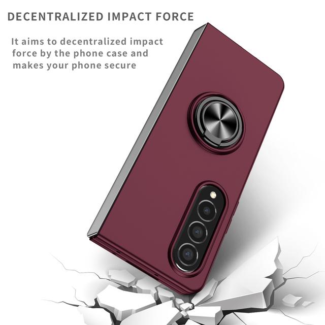Anti -Drop Fashion Folding Case For Samsung Galaxy Z Fold4 5g Fold 4 Fold3 Fold2 Fold 2 3 Matte Feeling Hard Cover