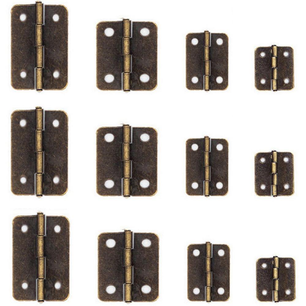 

Screws Wooden Box Crafts Model Making Hardware Jewelry Box Hinges Door Hinges Cabinet Accessories 18x16mm золотий