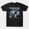 T-shirt da uomo nera stampata Stand By Me Stampa su carta transfer senza taglio Maglietta in cotone