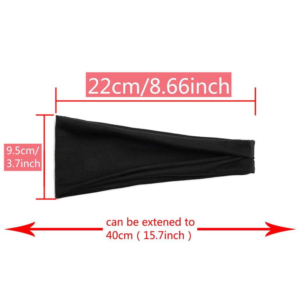 Headbands for Women Non Slip Sweat Hairbands Elastic Soft Stretchy Head Bands Sports Workout Yoga Outdoor Running Travel Headwrap Hair Accessories