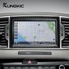 Car Central Control Screen Real Soft Carbon Fiber Sticker for KIA Sportage 2017 2018  LHD RHD Interior Trim Accessories