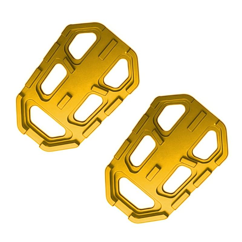Aluminum Motorcycle Foot Peg Set Wide Support Platform for R1200GS ADV Wet Weather and Mixed-Road Routes