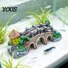 Nature Style Fish Tank Aquarium Bridge Ornament, Arch Miniature Decor, Water Feature Landscaping Mini Model for Terrarium, Fairy Garden Accessories
