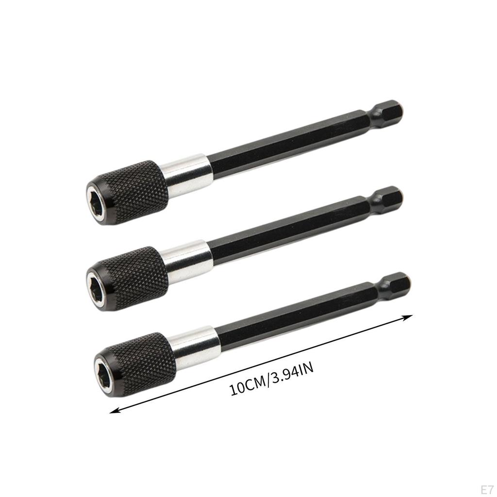 Bit Holder Extension Hexagon Rod Conversion Connect Metal Drill Adapter