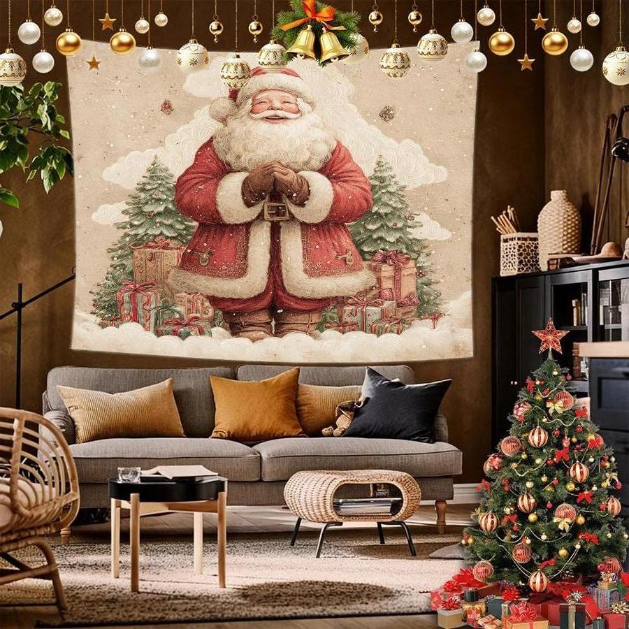 Schneemann Weihnachten Wandteppich Hintergrundtuch Hängendes Tuch Schlafzimmer Nachttisch Dekorative Wandtuch Miete Studentenwohnheim Wandteppich