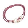 Girl Women Faux Pearl Hair Ring Knotted Rope Beaded Triad Hairband Jewelry Gift