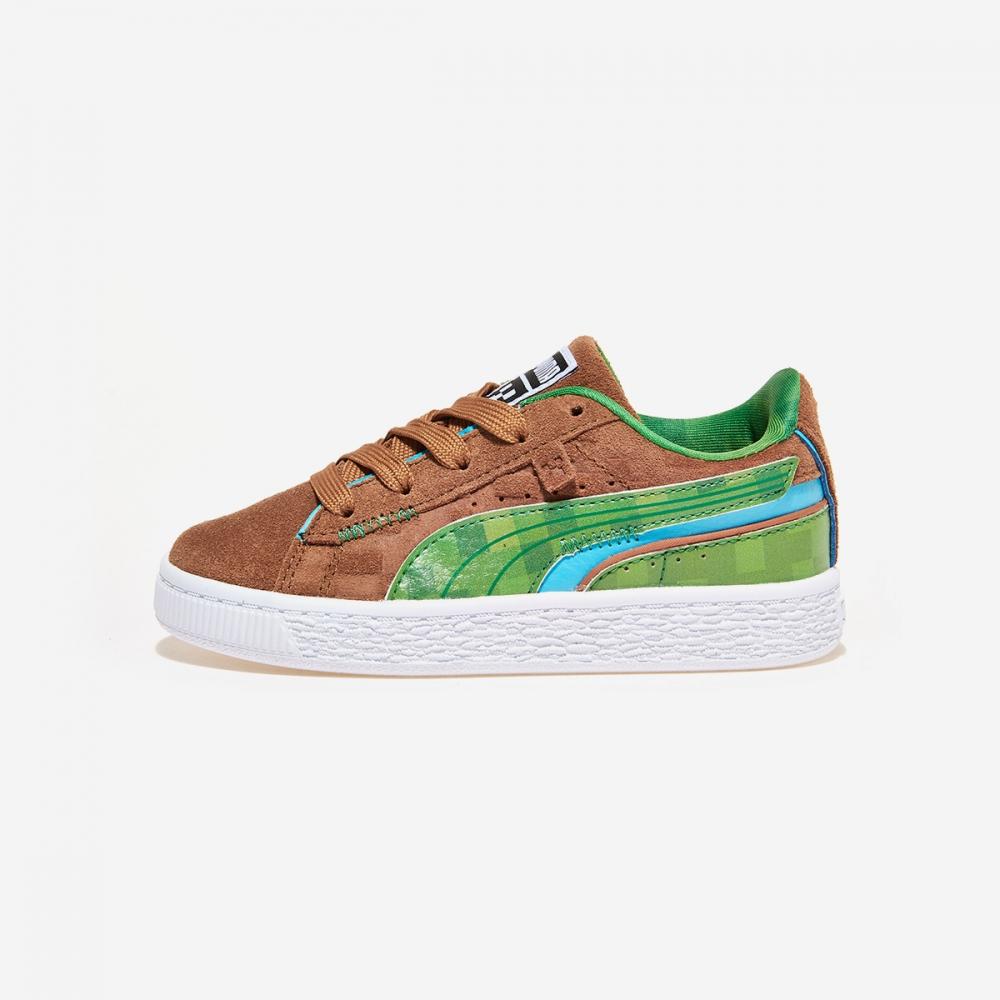 

Puma Suede Minecraft Preschool Friar BrownFern Green