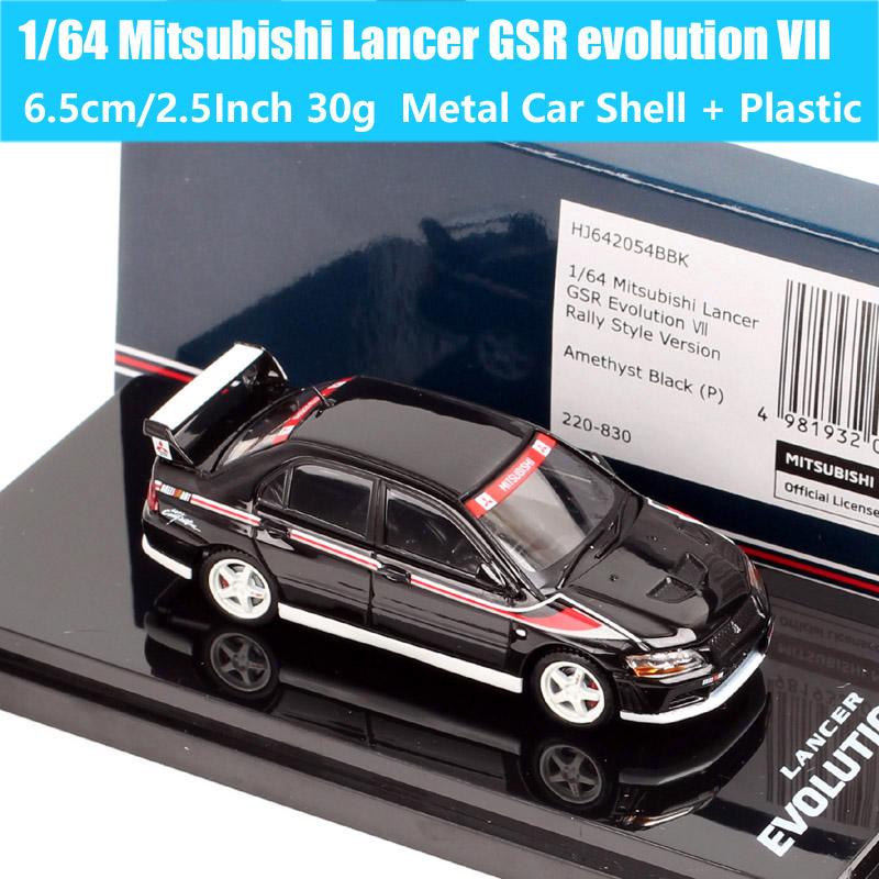 Hobby Japan 1/64 Scale Mitsubishi Lancer GSR RS Evolution EVO IX VII IV VIII Ralliart Rally Car Model Diecasts Toy Vehicles HJ64