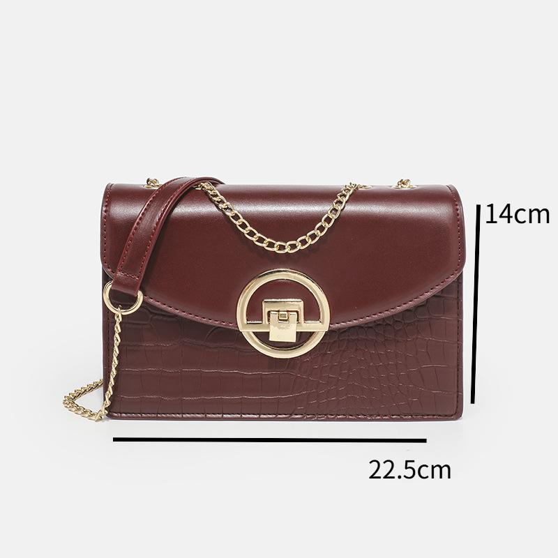 New High Quality Fashionable Shoulder Bags High Quality Casual All-matching Diagonal Bag Chain Simple Small Square Bag