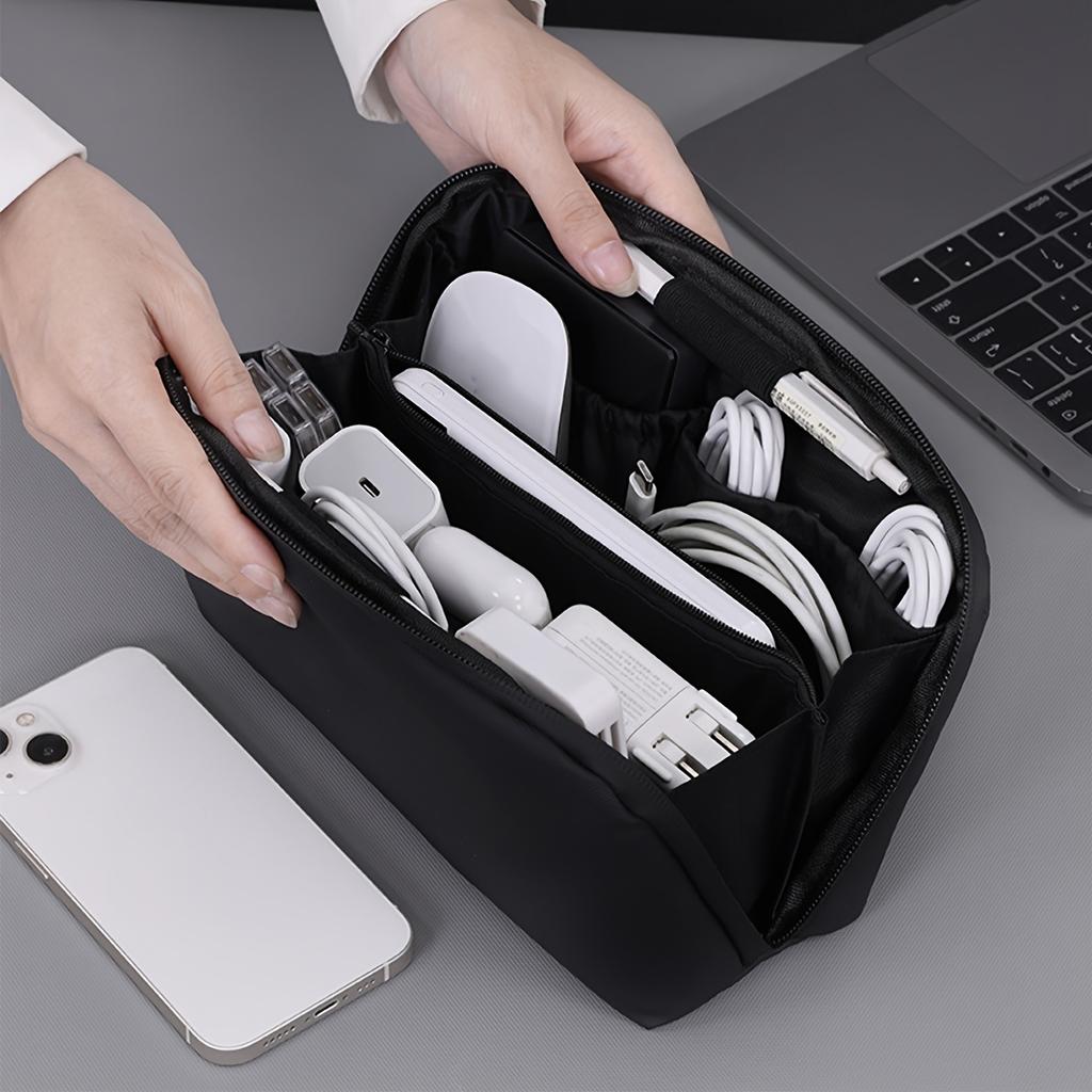 Portable Electronic Organizer Bag For Charging Cables Power Bank Headphone Adapter Travel Gadget Storage Pouch