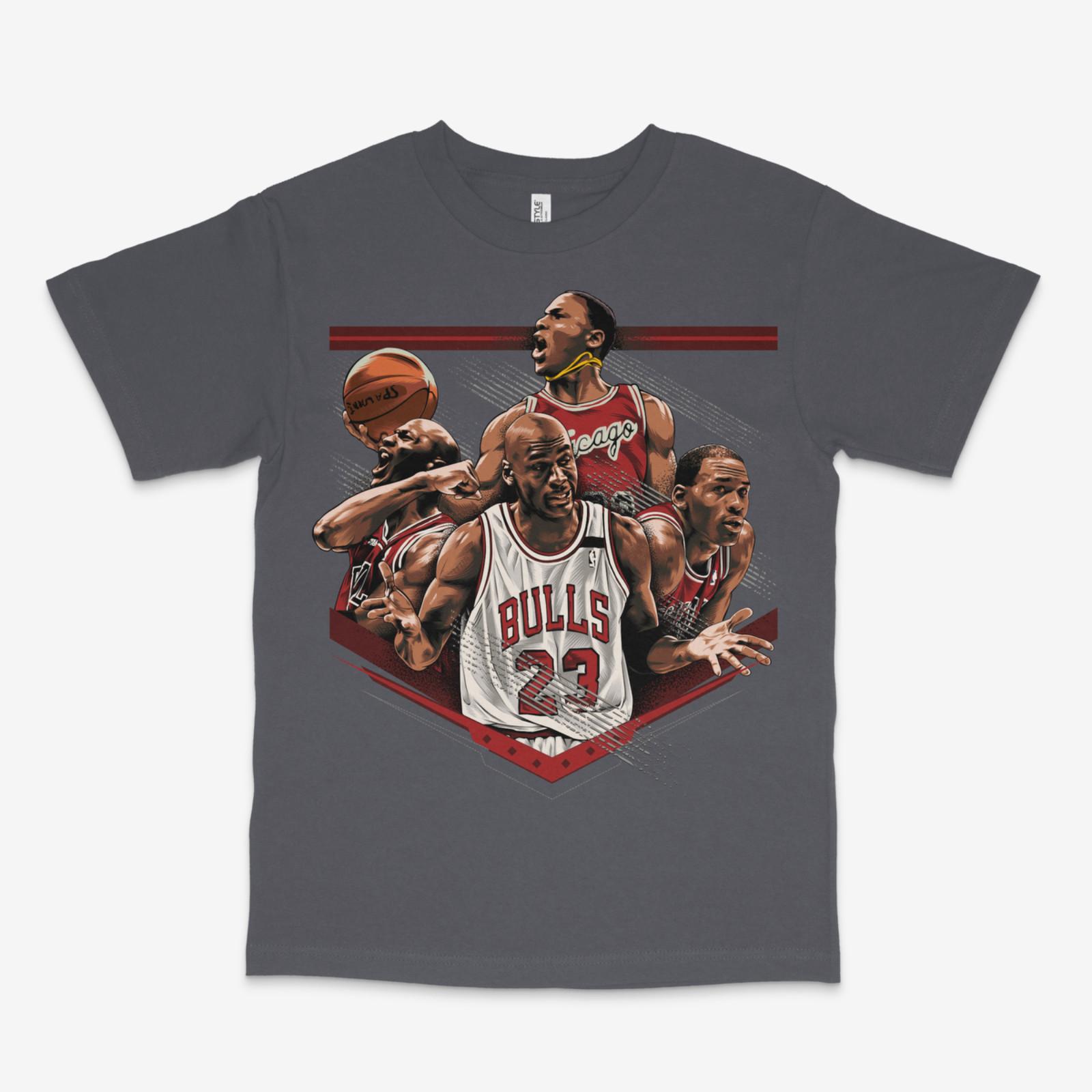 MJ Goat Moments Charcoal Tee S разноцветный
