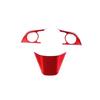 ABS Bright Red Steering Wheel Decor Frame Trim For Toyota Camry 2018-2024