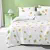 Purple Disposable 4-Piece Non-Woven Bedding Set: Bed Sheet & Duvet Cover for Hotel or Travel. Ideal for Comfortable, Naked Sleeping.