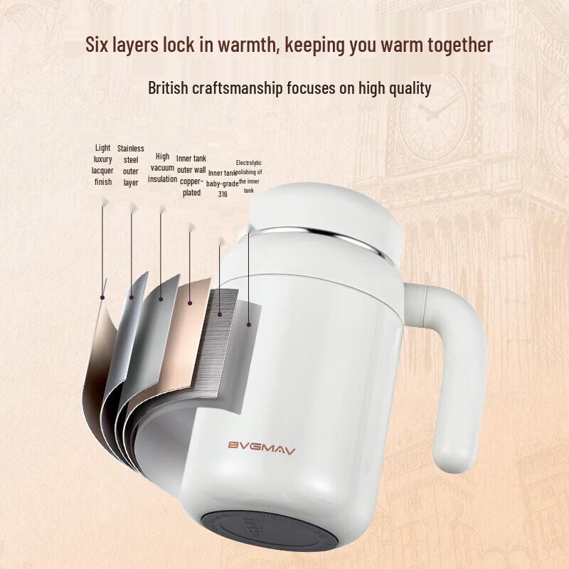 BVGMAV 316 Stainless Steel Insulated Mug with Handle
