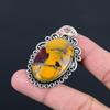 Sterling Silver Oval Mookaite Stone Daughter Bezel Boho Wedding Pendant Jewelry