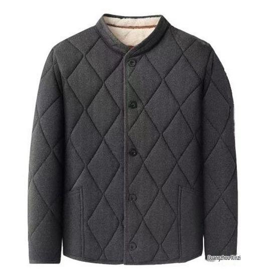 Men's Thickened Cotton Set with Camel Down Padding for Cold Protection: Plush Warm Autumn/Winter Dad's Clothing