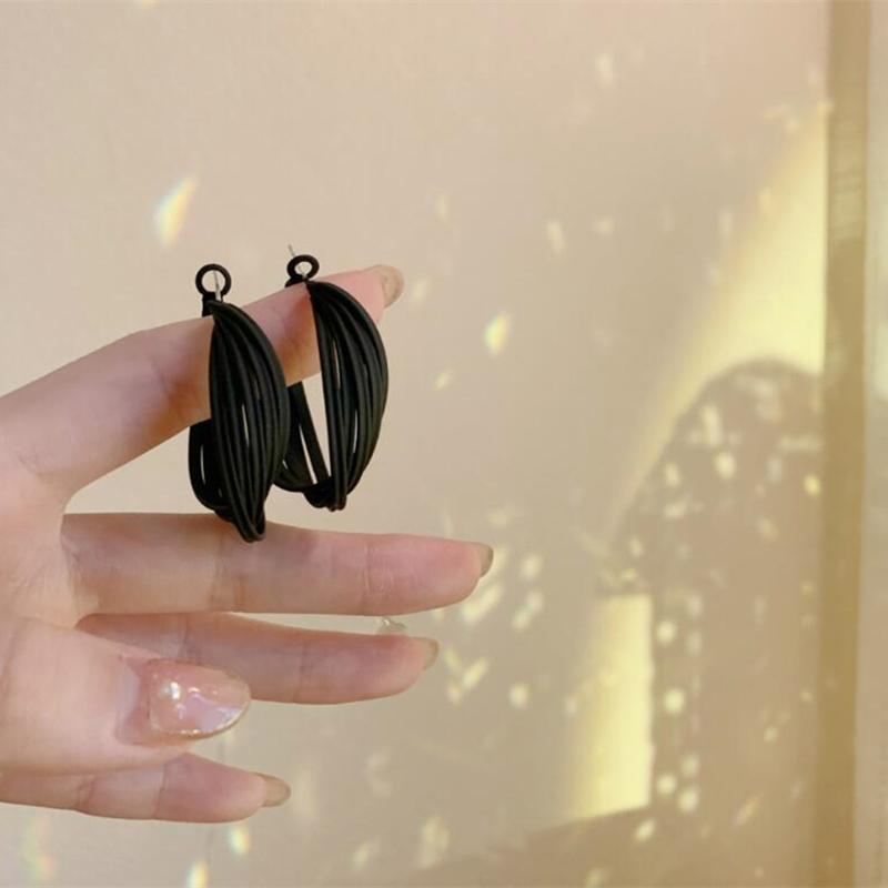 Heart-shaped Stud Earrings Candy-colored Love Shaped Earrings Multicolor Simple Geometric Style Stud Hoop Earrings For Wome