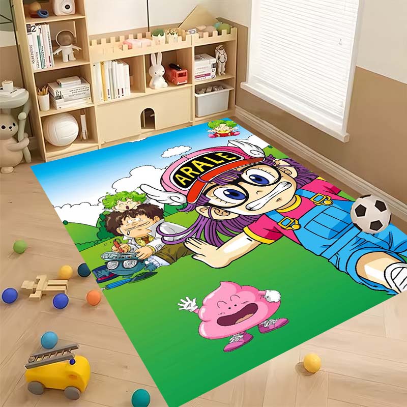 New Cartoon Dr S-Slump Arale Bathroom Rug, Soft Bedroom Floor, Home Laundry Room, Non-Slip Welcome MatCustomizable