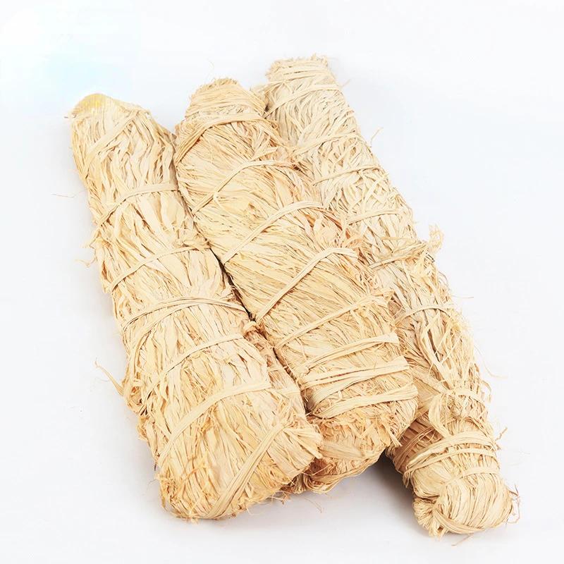 Diy Handmade Crafts Natural Real Raffia Grass Love Straw Wedding Party Flower Gift Box Packing Weaving Rope Material Decoration
