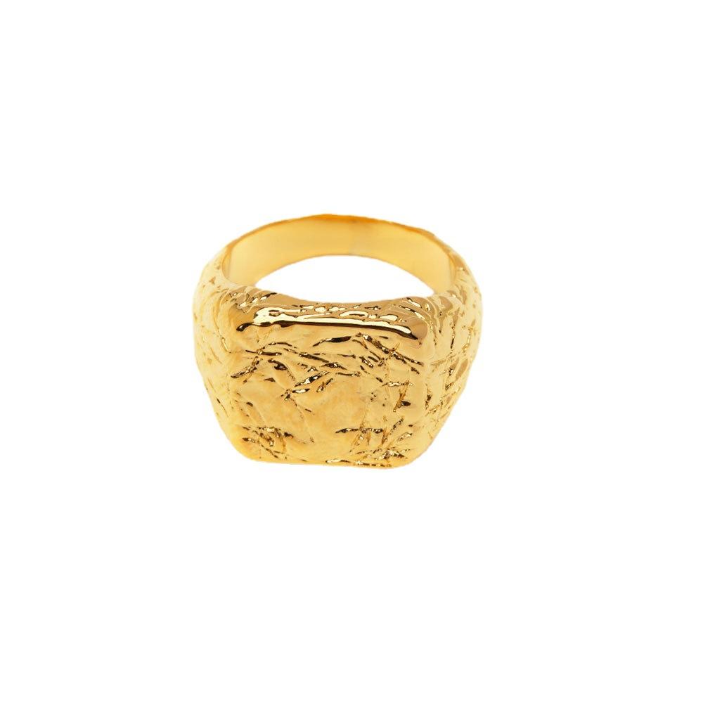 Bark texture ring ins niche design fashionable personalized ring exaggerated European and American jewelry