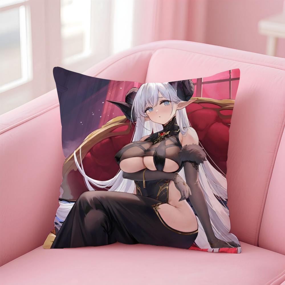 Hot Chinese Game Anime AAzur LaneS Cushion Cover Pillow Case Soft Skin Friendly Fabric  Concealed Zipper