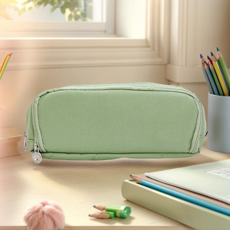 Expanding Pencil Case Big Capacity Pen Pouches Double Layered Pencil Bag Travel Makeup Pouches for Office School Travel