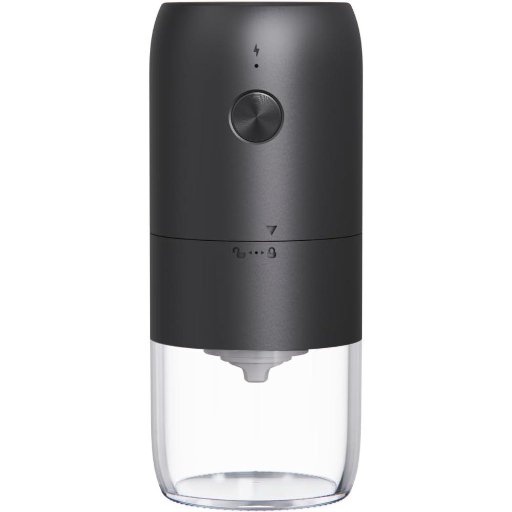 

One-Touch Coffee Grinder Electric W/Cleaning Brush - Matte Black - Coffee Grinders for Home Use 25g-30g Coffee Bean Capacity