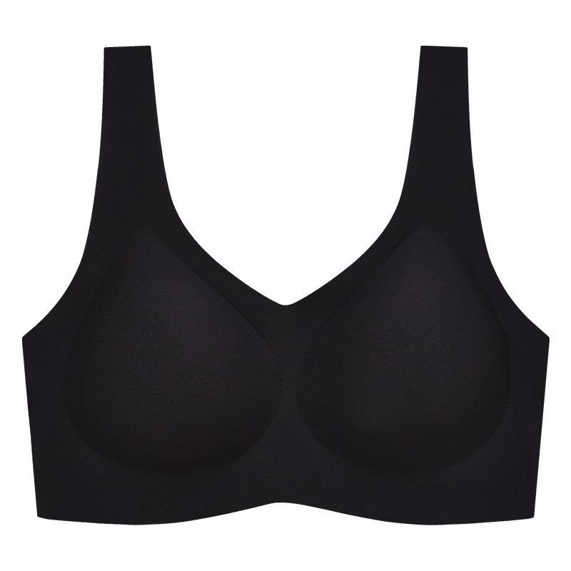 

Ярко-красный большой свадебный бюстгальтер с широкими бретелями, можно стирать в стиральной машине, бесшовный, антипровисающий, фиксированная чашка XL (150-180 lbs)