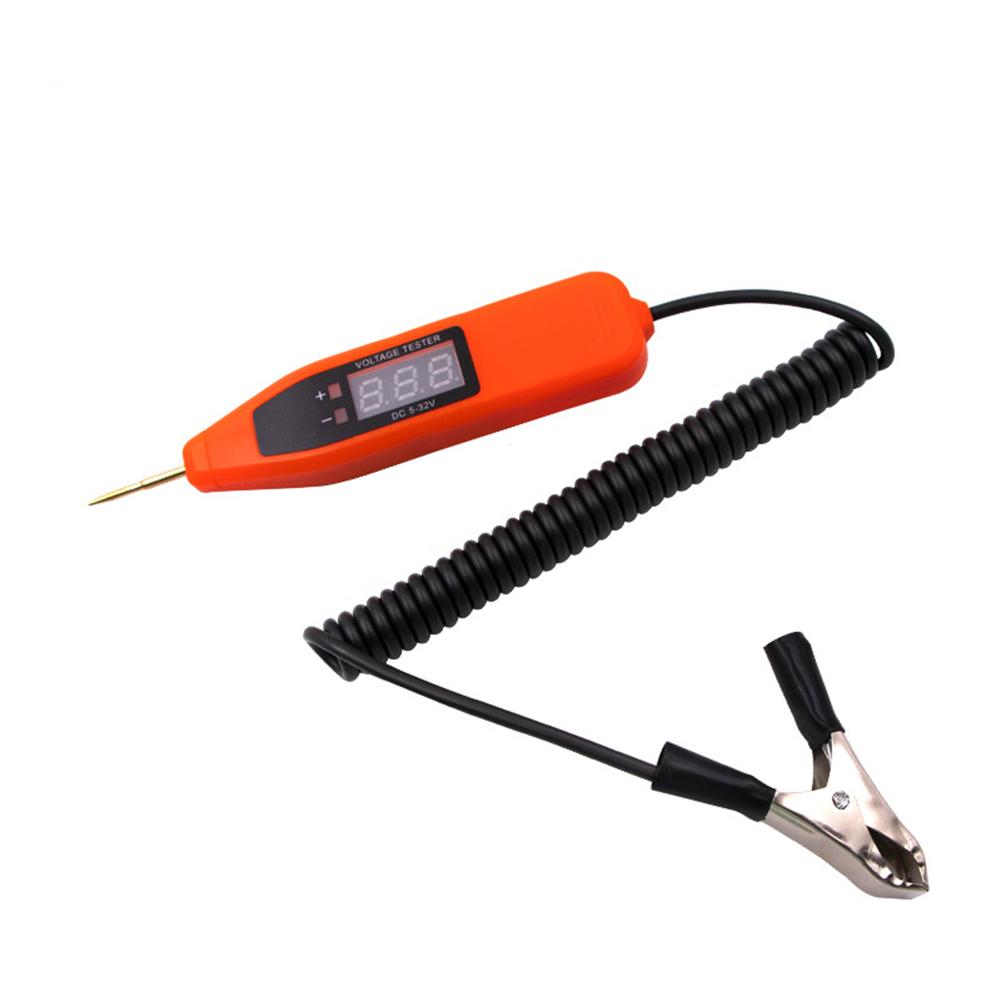 Car Circuit Tester Digital Display Voltage Detection Pen Repair Special Lcd Test Pen Detection Lamp Car Tools