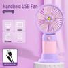 Portable Mini Cartoon Flower USB Desk Fan - Student Gift