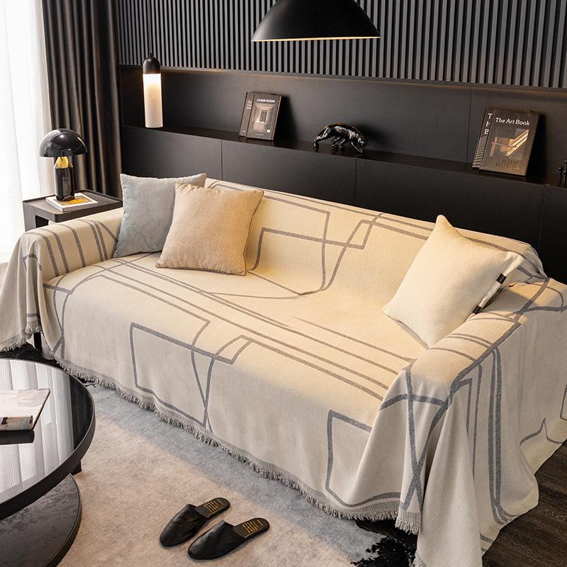 Chenille Sofa Cover Cloth, Universal for All Seasons, Simple Modern Sofa Towel, Anti-cat Scratch Sofa Cover Cloth, Sofa Cover Blanket