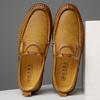 New Style Classic Retro Loafers Light Driving Leather Shoes Sewing Comfortable Men Casual Slip-on Shoe