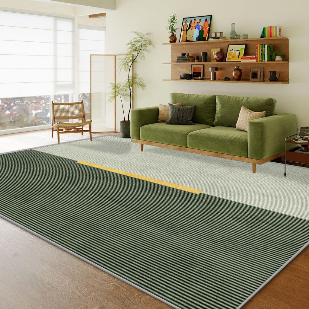 Green Living Room Carpet Light Luxury High-end  Large Bedroom Bedside Rug Sofa Area Floor Mat