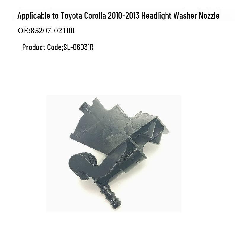 Headlight Washer Nozzle for Toyota Corolla 2010-2013 (85208-02100, 85207-02100)