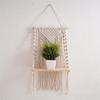 Handwoven Shelf Vintage Wall Organizer Bohemian Floating Shelf Home Decorations